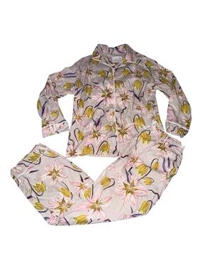 The Cat's Pajamas 2 Piece Set Shirt Pants Moonshafow Women's Medium Eden Luxe‎